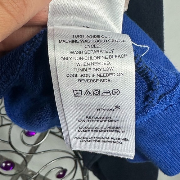 Lauren Ralph Lauren green and blue cropped sweatshirt size XL - Picture 8 of 9